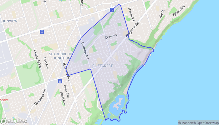 Map of Cliffcrest