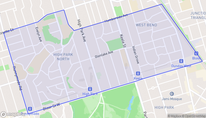 Map of High Park North