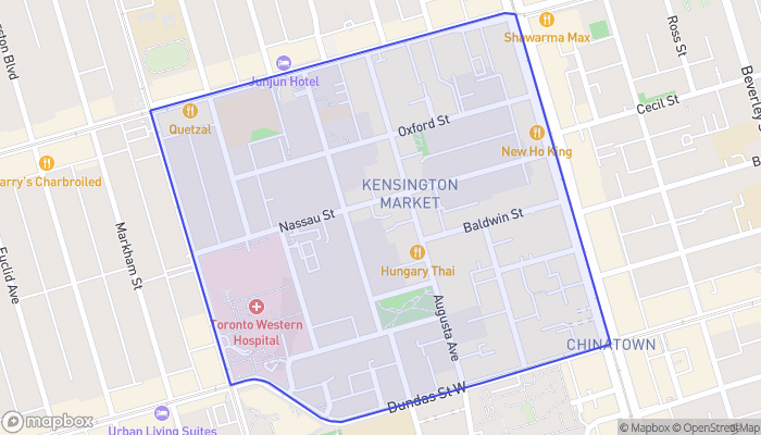 Map of Kensington