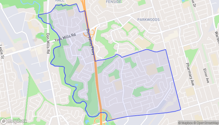 Map of Parkwoods-O'Connor Hills
