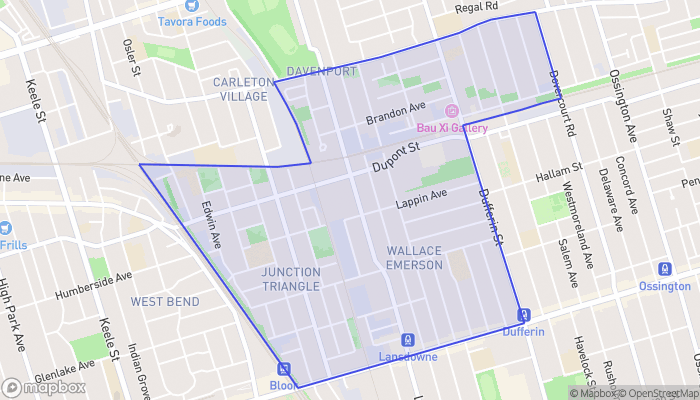 Map of Junction-Wallace Emerson
