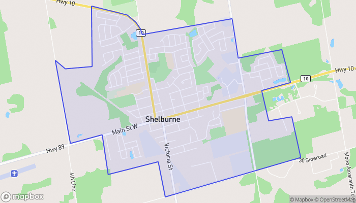 Map of Shelburne