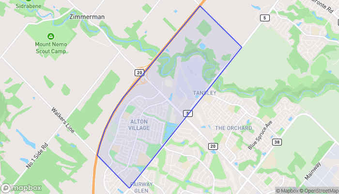Map of Alton Village