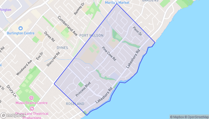 Map of Roseland