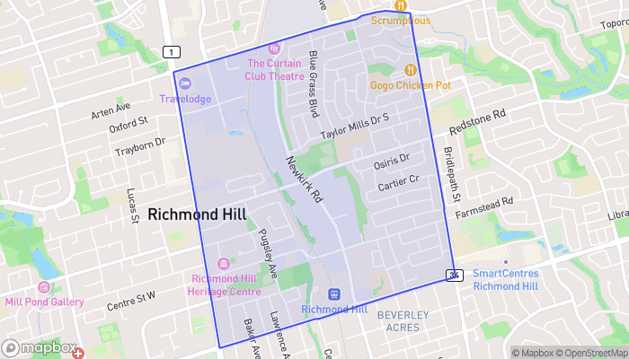 Map of Crosby