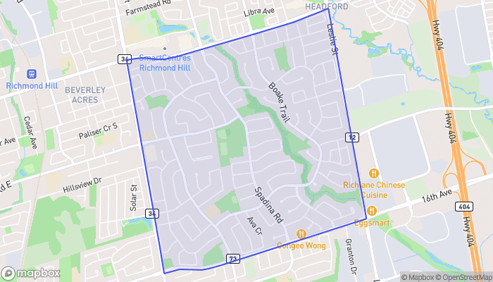 Map of Bayview Hill