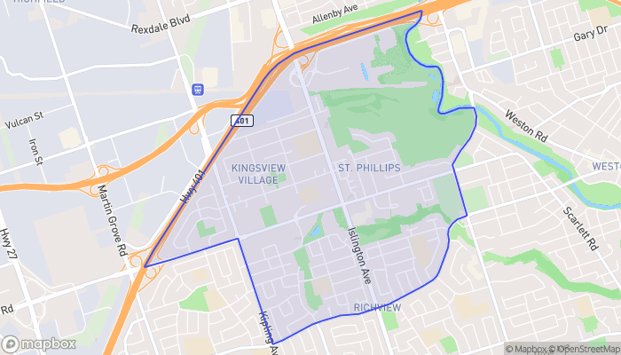 Map of Kingsview Village-The Westway