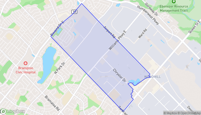 Map of Bramalea North Industrial