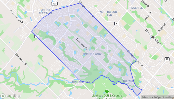 Map of Credit Valley