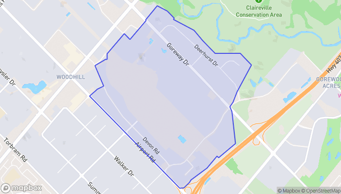 Map of Gore Industrial South