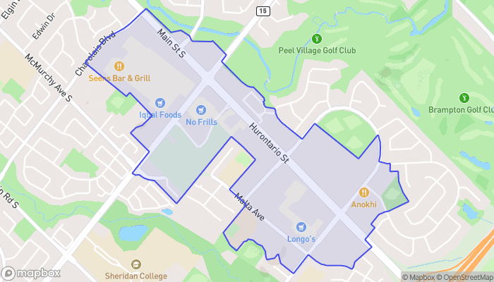 Map of Hurontario-Main Corridor