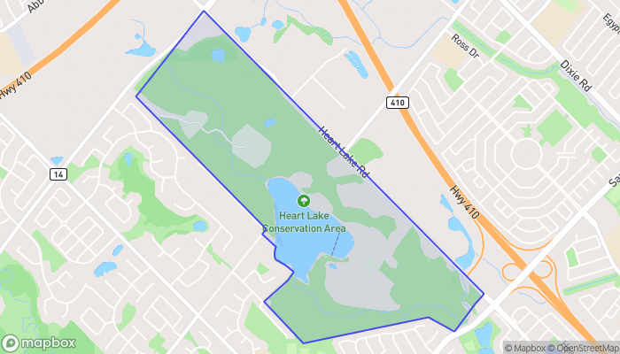 Map of Heart Lake