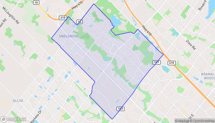 Map of Snelgrove-Heart Lake
