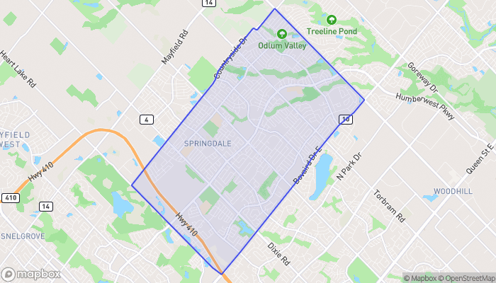 Map of Springdale