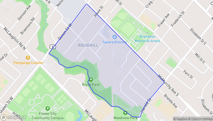 Map of Ridgehill