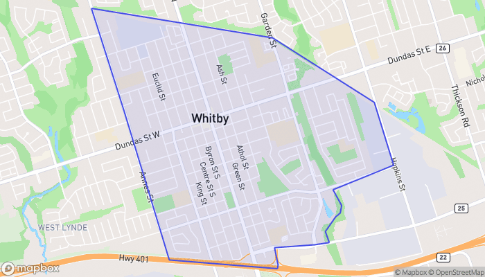 Map of Downtown Whitny