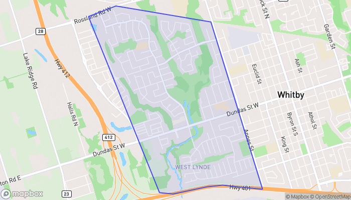 Map of West Lynde