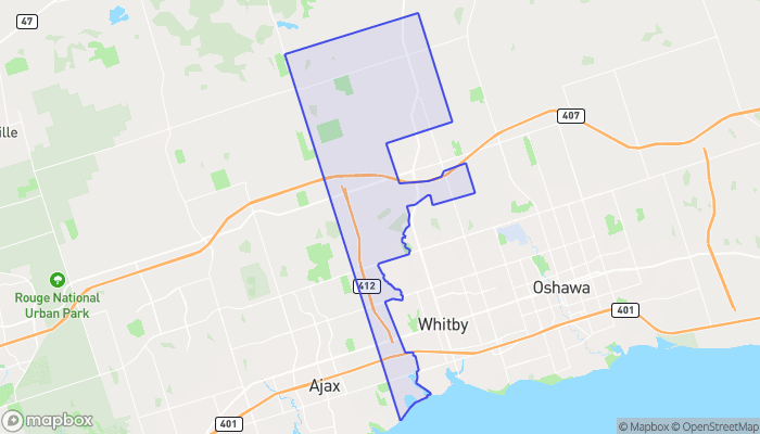 Map of Rural Whitby