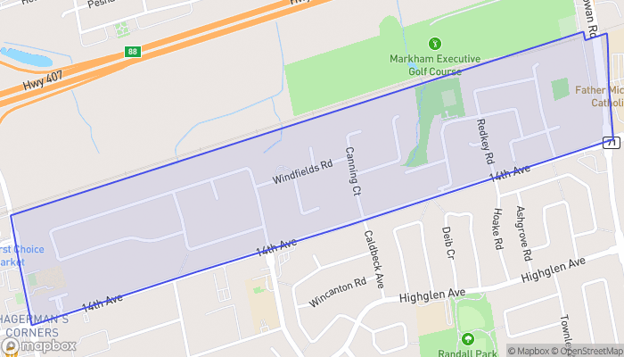 Map of Armadale Northwest