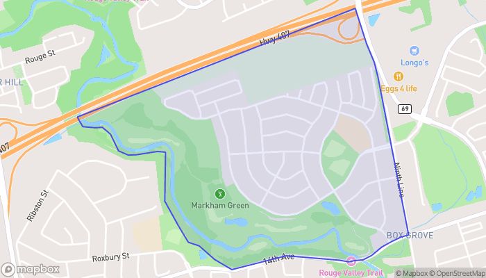 Map of Rouge North East