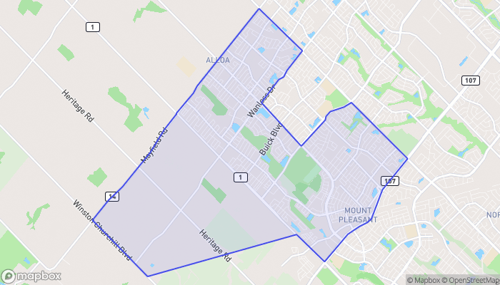 Map of Mount Pleasant