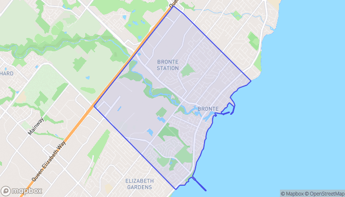 Map of Bronte West
