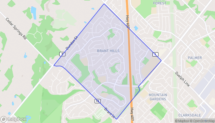 Map of Brant Hills