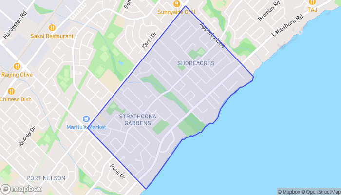 Map of Shoreacres