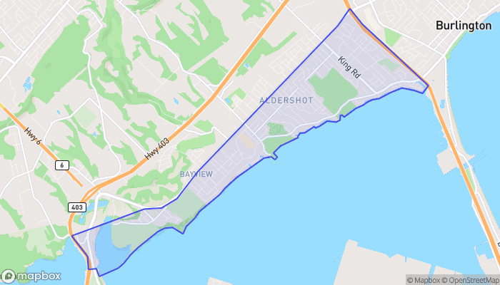 Map of Aldershot South