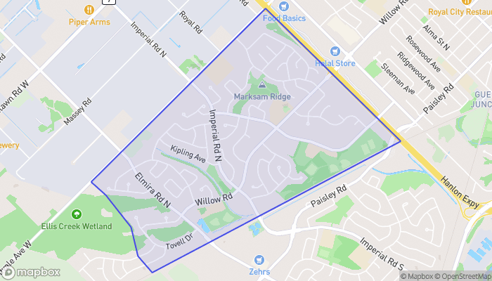 Map of West Willow Woods