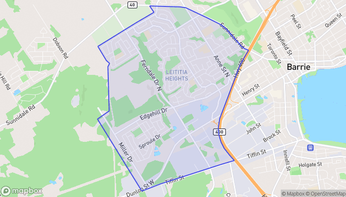 Map of West End