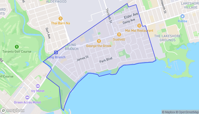 Map of Long Branch