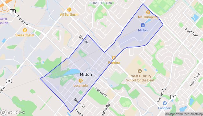 Map of Old Milton