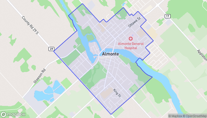Map of Almonte