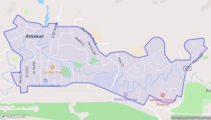 Map of Atikokan