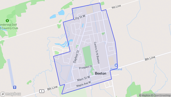 Map of Beeton
