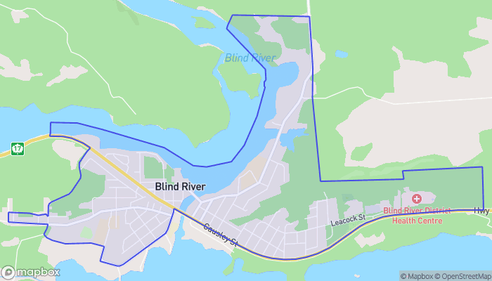 Map of Blind River