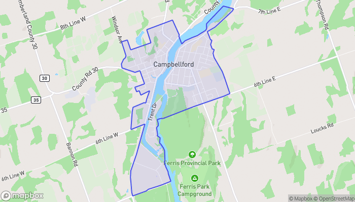 Map of Campbellford