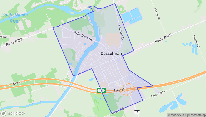 Map of Casselman