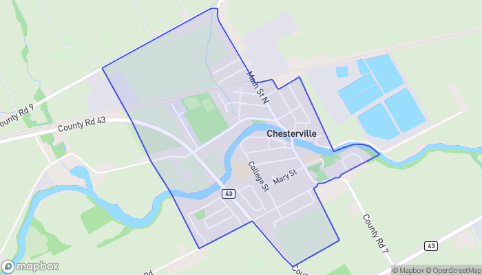 Map of Chesterville