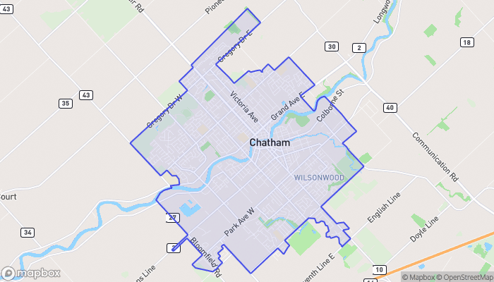 Map of Chatham