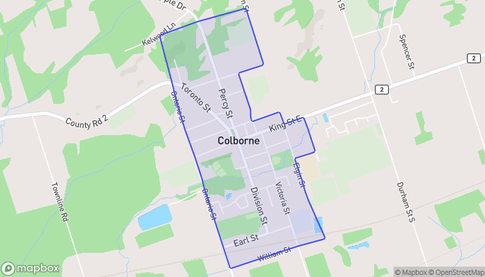 Map of Colborne