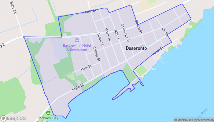 Map of Deseronto