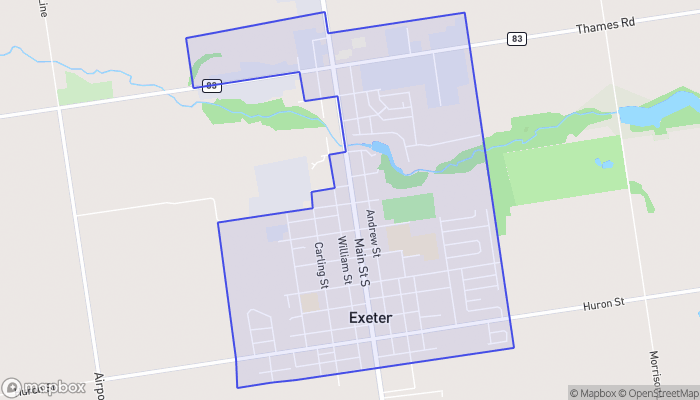 Map of Exeter