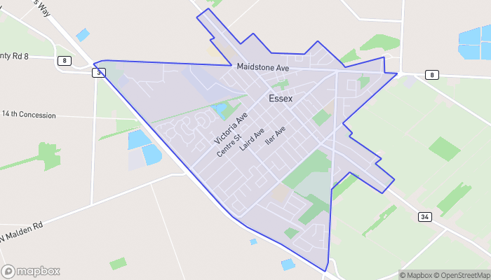 Map of Essex