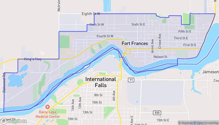 Map of Fort Frances