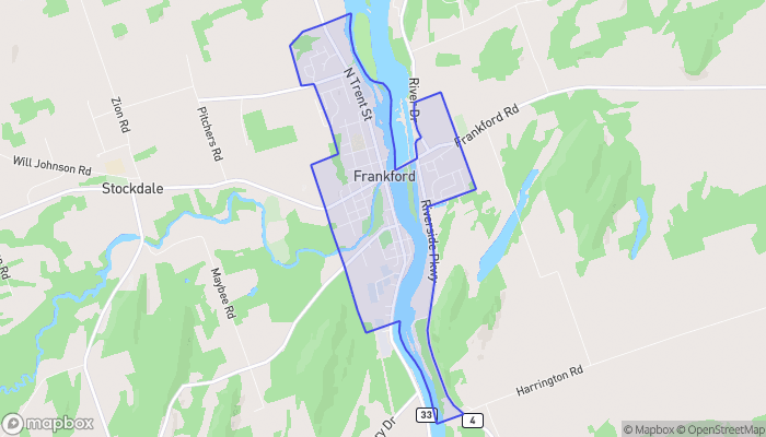 Map of Frankford