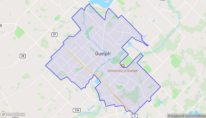 Map of Guelph