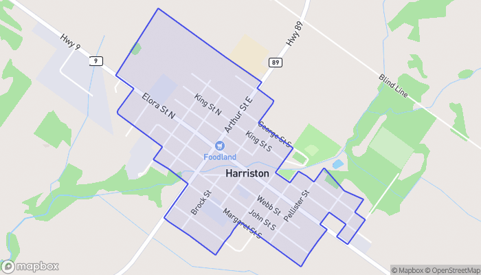 Map of Harriston