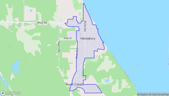 Map of Haileybury